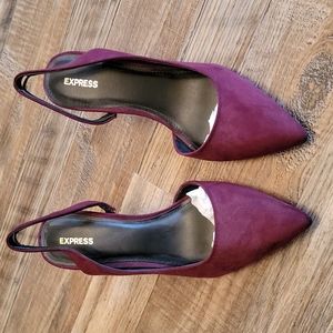 NWT Express slingback heels